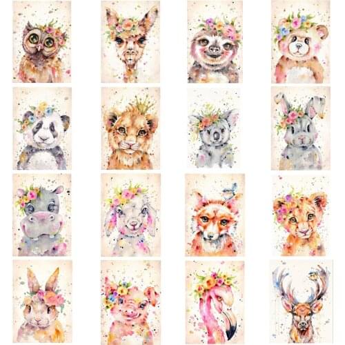 KEXINZU 5D Diamond Painting "animal lion panda" DIY Full Rhinestones Drill Cross-stitch Kits Square Round Diamond Embroidery