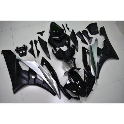 Fairing Kits YZFR6 2006 - 2007 Black Silver Plastic Fairings YZF R6 06 Plastic Fairings YZF R6 2007