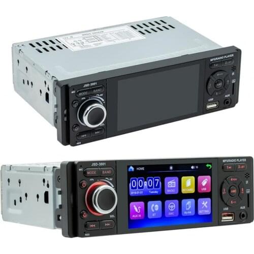 Universal 4inch Car MP5 Player 1 Din Touch Screen Bluetooth Colorful Lights FM Audio Multimedias Player Android Vehicles