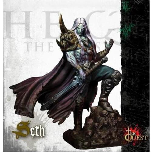 New Unassembled 1/24 75MM SETH 75mm FANTASY soldier (WITH BIG BASE ) Resin Kit DIY Toys Unpainted resin model