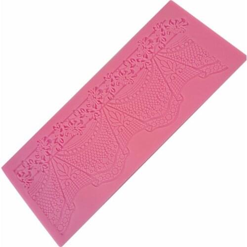 New Silicone Lace Fondant Cake Decoration Flower Mould Sugar Embossed Mat Cake Kitchen Accessories Decoration tool