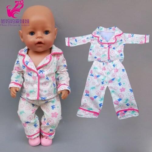 New arrival doll pajamas 43cm baby doll boy homewear clothes pants 18 inch girl doll underwear