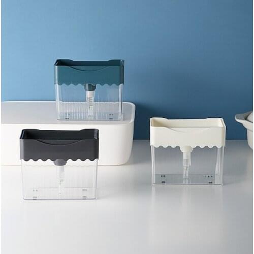 Automatic labor saving sponge wipe combination kitchen cleaning artifact dishwashing liquid press box J05