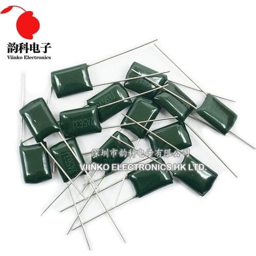Polyester film capacitor 100V 1nF 1.5nF 2.2nF 100nF 220nF 2A102J 2A152J 2A222J 2A392J 2A103J 2A473J 2A104J 2A154J 2A474J