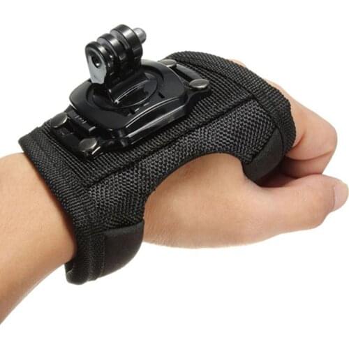 360 Degrees Wrist Band Arm Strap Belt Tripod Mount for GoPro Hero 4 3+ 3 2 Camera Fist Adapter Band Case for Go Pro Accessories