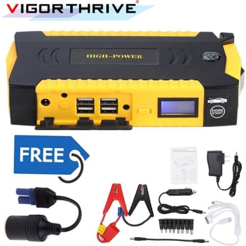 Car Battery Booster Charger 12V Starting Device Petrol Diesel Car Starter Power Bank Portable Emergency Car Jump Starter 600A