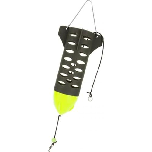 ABS Plastic Fishing Baits Cage Missile Design Feeder Tool Fishing Trap Basket Feeder Holder Fishing Tools