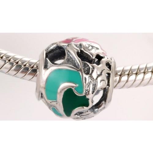 S925 Silver Bead Princess Fairy Godmother Charm fit Lady Bracelet DIY Jewelry