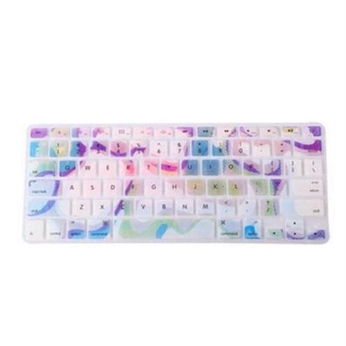 Marble Pattern Silicone Rainbow Keyboard Cover Keypad Skin Protector F Apple Mac Macbook Pro 13 15 17 Air 13 Retina 13 US layout
