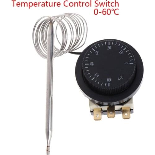 250V/380V 16A 0-60℃ Temperature Control Switch Capillary Thermostat Controlled