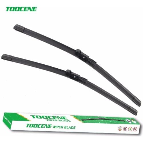 Toocene Windshield Wiper blades for Audi A3 Mk3 2005-2012 pair 24"+19" front window Windscreen Rubber Car Auto Accessories
