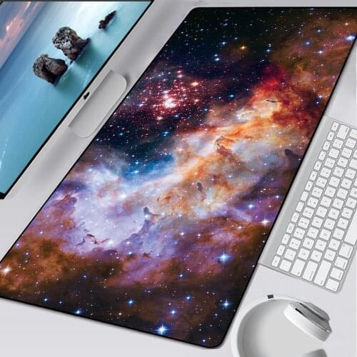 Universe Space Rubber Large XXL Durable Desktop Mousepad 700*300mm Sky Gaming Mouse Pad Speed Keyboard XL Big Laptop Mouse Mat