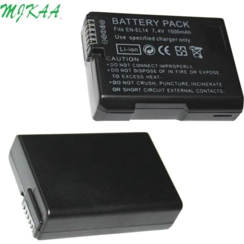 High Quality 7.4V 1500mAh EN-EL14 Camera Battery Pack For Nikon D5200 D3100 D3200 D5100 P7000 P7100 MH-24