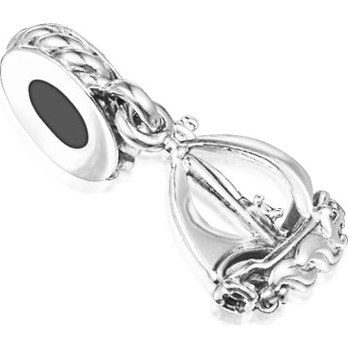 CKK Silver 925 Jewelry Sail Boat Dangle Charm Fits Original Bracelets Sterling Beads