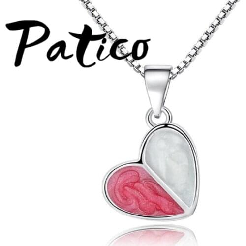 High Quality Heart Pendant Necklaces For Women 925 Sterling Silver Wedding Jewelry Accessory Long Necklaces Wholesale