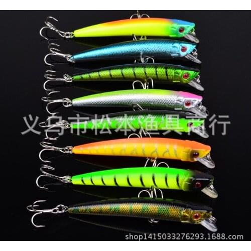 160pcs/lot dw-1178 8-color hard Luren Bait bait 3.7"9.5cm 0.28OZ 8g Minnow fishing lure bait fishing gear