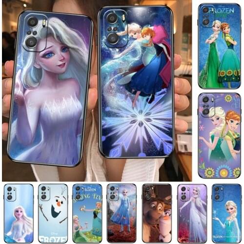 Magic Disney Frozen Spiderman Phone Case For xiaomi redmi 11 Lite pro Ulitra 10 9 8 MIX 4 FOLD 10t Black Cover Silicone Back Pre
