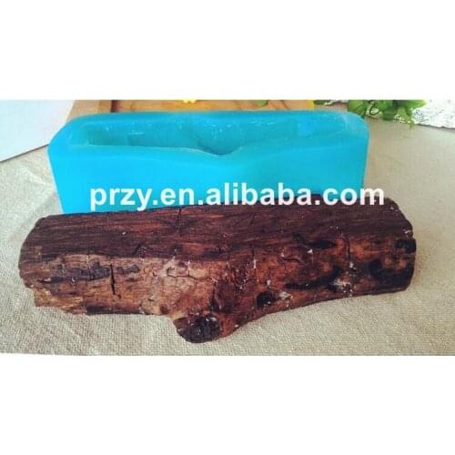 PRZYDead wood wood 3D silicone cake chocolate ice cream Food-grade handmade DIY silicone soap candle mold