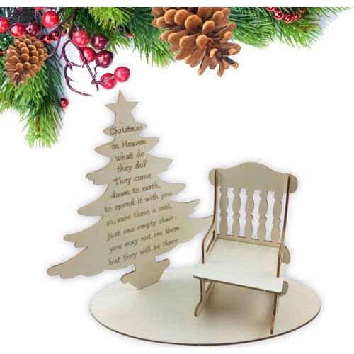 Wooden Crafts To Paint Christmas Tree Table Stand Ornaments Unfinished Wood Cutouts Christmas Decoration DIY Crafts