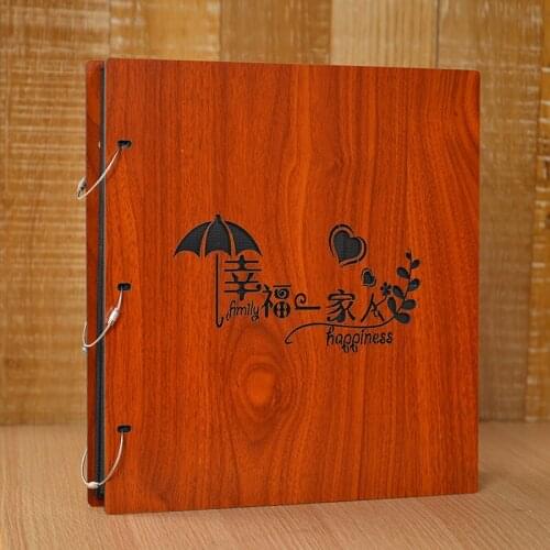 Wooden Photo Album Book 5 Inch 600 Photo Album Interstitial Horizontal Vertical Mixed Large Capacity High Quality Durable