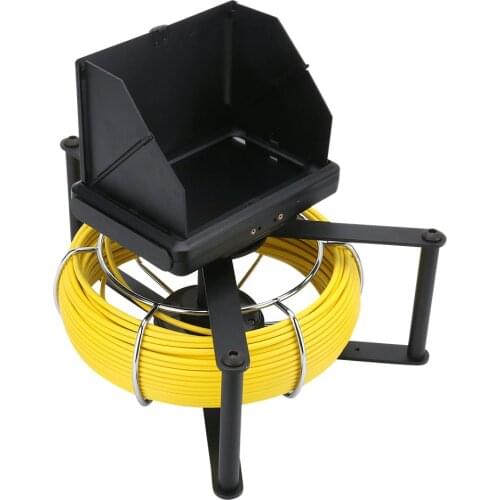 F9600A 7inch touch screen Industrial Pipe Sewer Inspection Video HD 1080P Camera with Meter Counter DVR Video recording