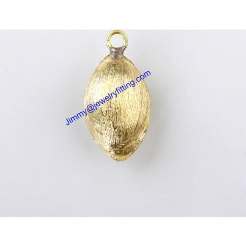 Jewelry findings Wholesale Raw brass Charm/pendants for jewelry making stardust Brushed Beads