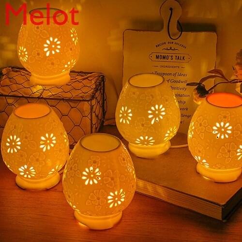 Aromatherapy Lamp Ceramic Plug-in Dimming Essential Oil Lamp Aromatherapy Lamp Bedroom Aromatherapy Beauty Salon Pedicure