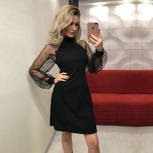 Summer dress women fashion sexy dresses slim casual mini dresses women clothes 2021 solid long sleeved basic woman party dress