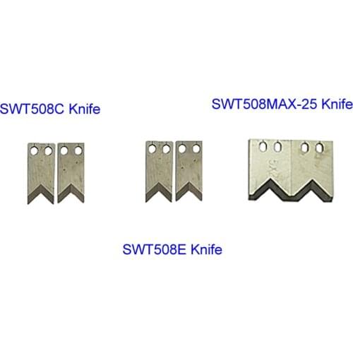 2pcs/set Steel Knife Blade for SWT508C SWT508E SWT508MAX-25 SWT508SDB SWT508-NX2 Wire Stripping Peeling Cutting Machine