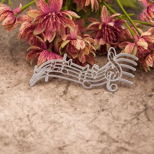 Metal Musical Staff cutting dies Stencils for DIY Scrapbooking photo album Decorative Embossing DIY Paper Cards