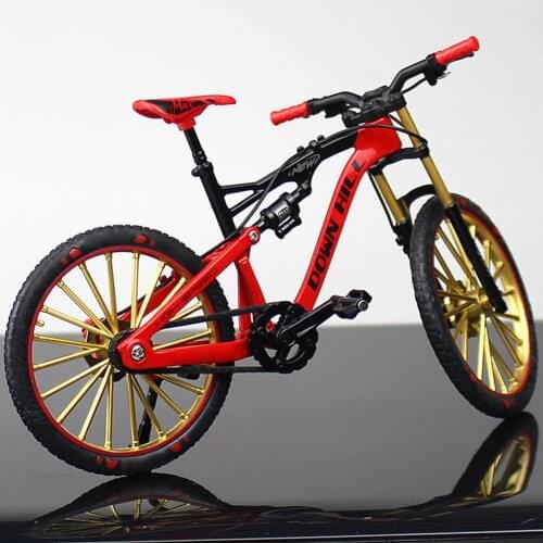 Mini 1:10 Alloy Model Bicycle Diecast Metal Finger Mountain Bike Racing Simulation Adult Collection Toys For Children Drop Ship
