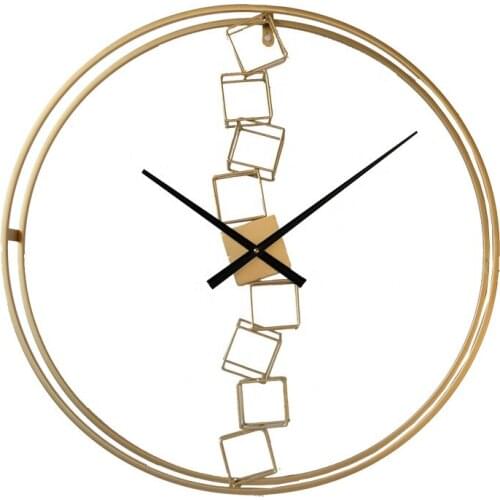 Minimalist Design Gold Wall Clock Without Numbers For Home Decor