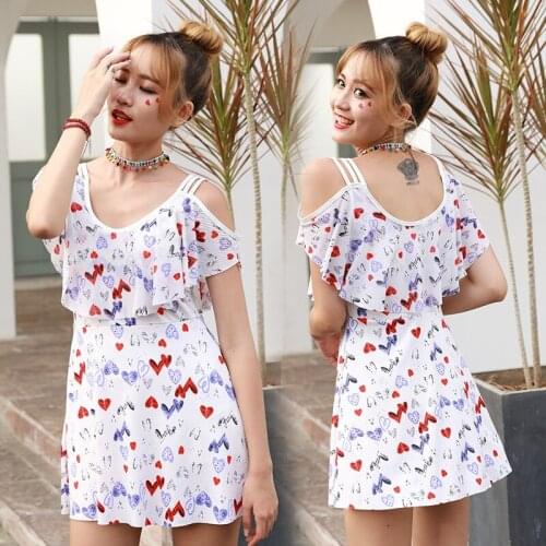 2021 New Fashion Small Fresh Ladies Printed Swimsuit Sexy Tight-fitting Backless One-piece Swimsuit Swimwear