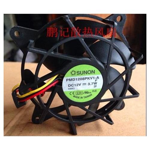 Original genuine for SUNON 8020 8CM PMD1208PKV1-A DC12V 3.7W 3 line CPU cooling fan