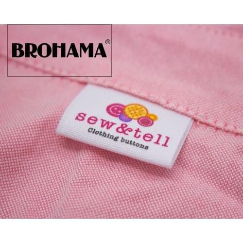Custom folding labels / custom brand labels, clothing labels, Handmade Button (MD532)