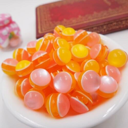 10mm 300pcs Resin diy transparent beads opals colors Stripe 10mm Dia,Hole Size 1.5mm, Making necklace bracelet diy ,kid gift