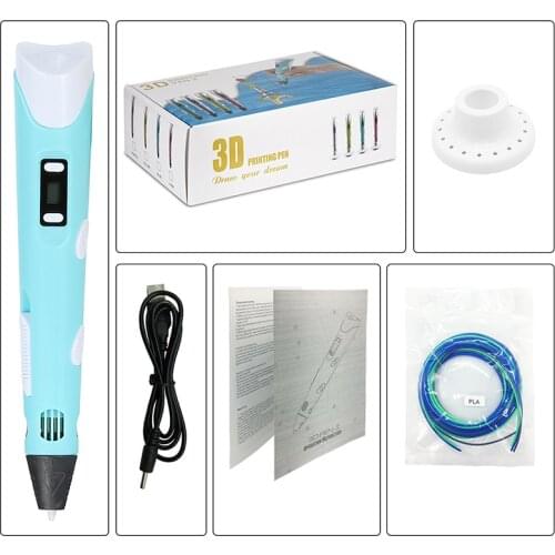 3D Printer Pen with 3M ABS/PLA Filament Creative Toy Gift For Kids Design Drawing 3D Printing Pen