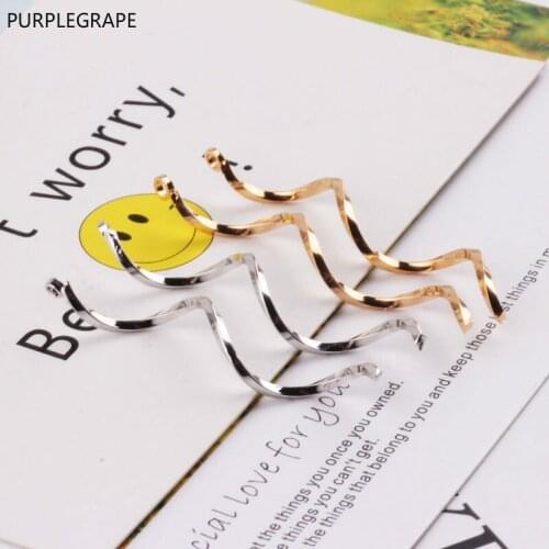 DIY Earrings Jewelry Accessories Tassel Material Pendant Pure copper plated 18k gold color 8 pieces