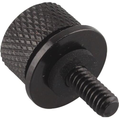 Motorcycle Black Seat Bolt Tab Screw For Harley Dyna Street Glide Road Glide Ultra Glide With 1/4-20 Thread Sportster 1996-2020