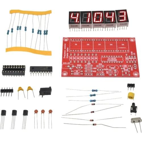 High Precision 1Hz-50MHz Crystal Oscillator Frequency Counter Tester Meter Automatic Range Conversion Digital LED DIY Kits