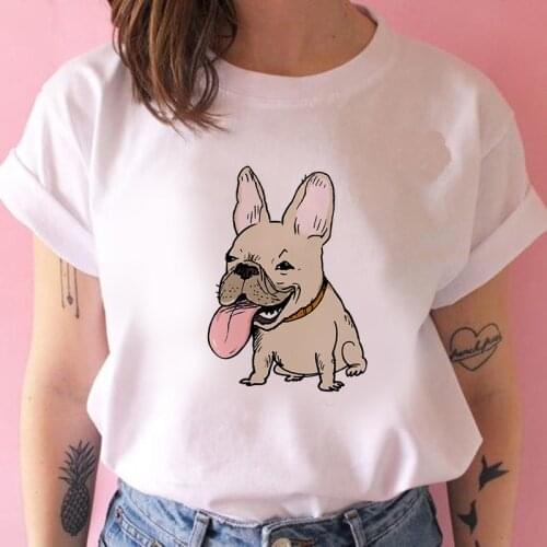 Female T-shirt Kawaii Streetwear Cartoon Tees Women T-Shirt Fashion Dog Graphic T Shirts Casual Short Camisetas Mujer T-Shirt