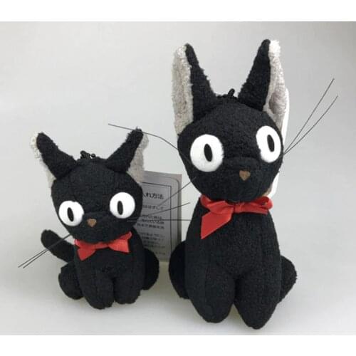 1pc New Anime Studio Ghibli Plush Doll Pendant Cartoon Kikis Delivery Service JiJi Cat Plush Toys Kids Girl Gift