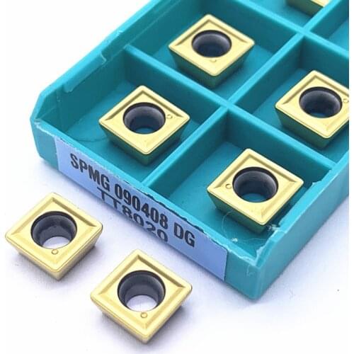 10pcs SPMG090408 DG TT9030/TT8020 CNC Lathe Milling Tool Carbide Turning Inserts