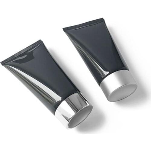 120ml 40pcs/lot Dark Grey Empty Plastic Make up Screw Cap Soft Tube Cosmetic Facial Cleanser Hand Cream Packing Squeeze Tube