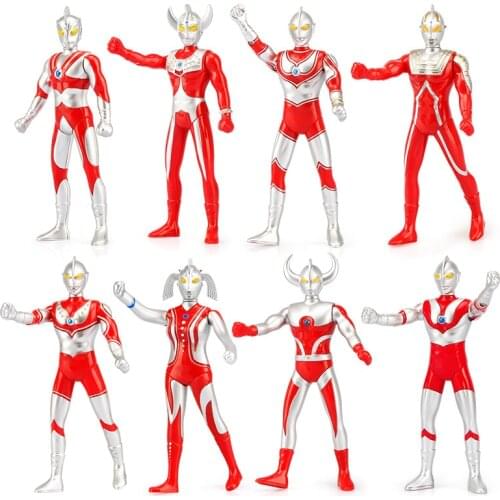 17cm Father Mother of Ultra Ultraman Jack Ace Taro Seven Zoffy Action Figures PVC Collection Model Toys Childrens Holiday gifts