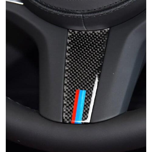 Car Accessories Carbon Fiber Steering Wheel Buttons Car Stickers And Decals Modification Car Covers For BMW 5 Series G30 X3 G01