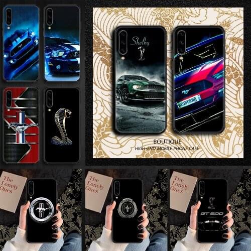 Mustang car Phone case For Samsung Galaxy A 3 5 7 8 10 20 21 30 40 50 51 70 71 E S 2016 2018 4G black 3D funda fashion coque