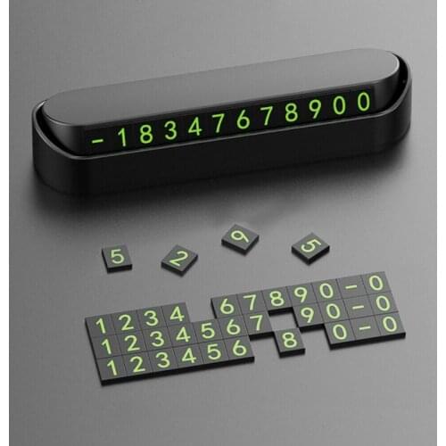 Car Temporary Parking Card Phone Number Card Plate Telephone Number Car Park Stop Automobile Accessories