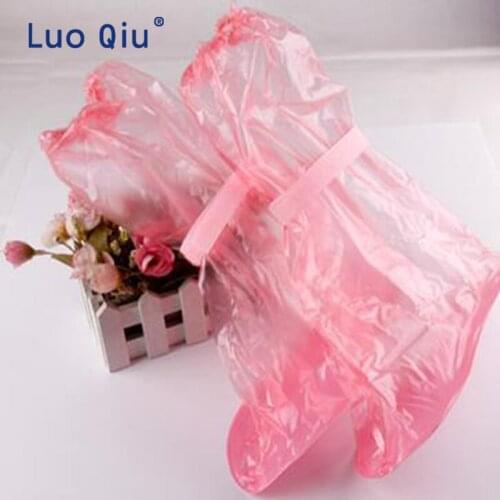 2pcs/pair reusable Rain shoes cover Women/men/kids children thicken waterproof Boots Cycle Rain Flat Slip-resistant Overshoes