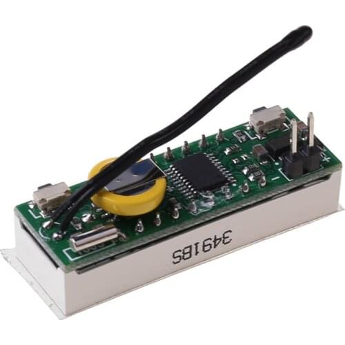 Digital Car LED Electronic Clock Time Temperature Voltage 3 in 1 Meter 12V 5-20V
